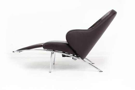 Image 1 of Interprofil / IP Design "Rocky" Relax Chair / Armchair in Leather and Chrome, LP 3265,-€