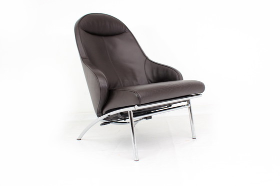 Image 1 of Interprofil / IP Design "Rocky" Relax Chair / Armchair in Leather and Chrome, LP 3265,-€