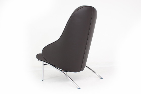 Image 1 of Interprofil / IP Design "Rocky" Relax Chair / Armchair in Leather and Chrome, LP 3265,-€