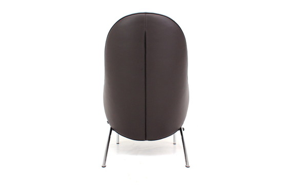 Image 1 of Interprofil / IP Design "Rocky" Relax Chair / Armchair in Leather and Chrome, LP 3265,-€