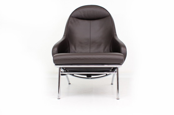 Image 1 of Interprofil / IP Design "Rocky" Relax Chair / Armchair in Leather and Chrome, LP 3265,-€