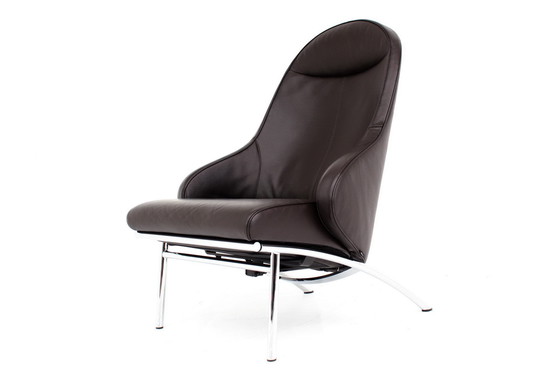 Image 1 of Interprofil / IP Design "Rocky" Relax Chair / Armchair in Leather and Chrome, LP 3265,-€