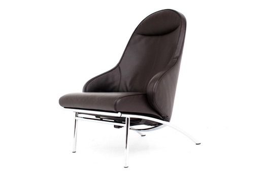 Interprofil / IP Design "Rocky" Relax Chair / Fauteuil en cuir et chrome, LP 3265,-€.