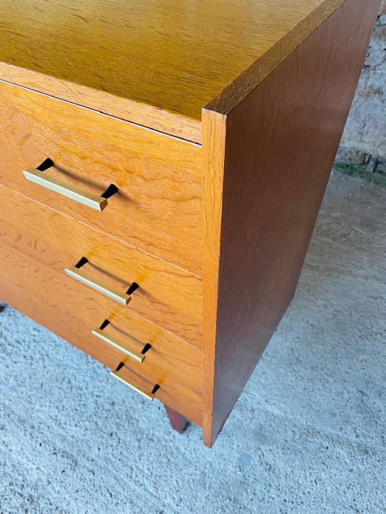 Image 1 of Mid-Century, Vintage, Oak Chest Of Drawers 1970’S