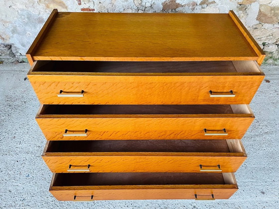 Image 1 of Mid-Century, Vintage, Oak Chest Of Drawers 1970’S
