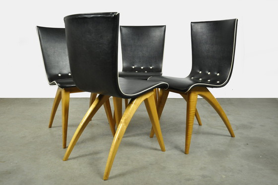 Image 1 of 4x Van Os Culemborg Dining Table Chairs