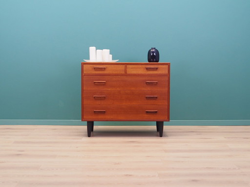 Teak Chest Of Drawers, Danish Design, 1970S, Production: Denmark