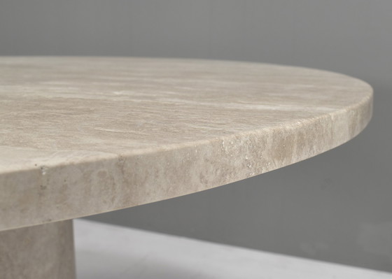 Image 1 of Exquisite Round Travertine Dining Table