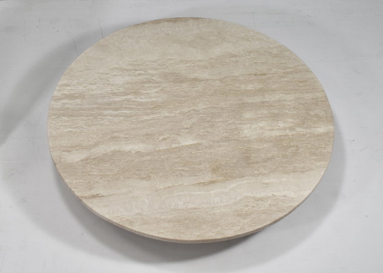 Image 1 of Exquisite Round Travertine Dining Table