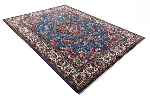 Hand-knotted Persian carpet Mashhad - 334 X 246 Cm