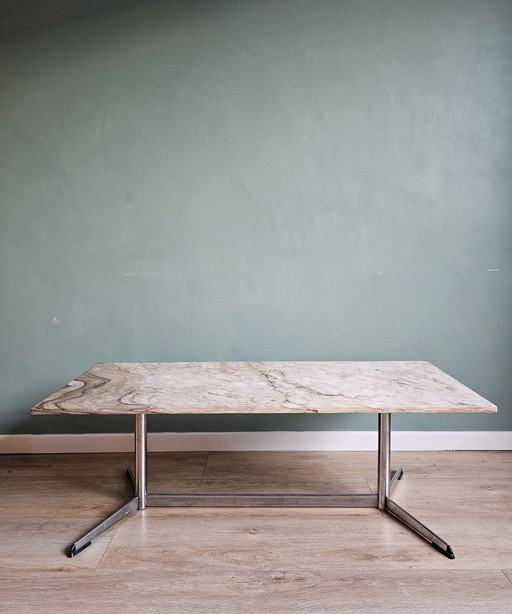 Coffetable In Fine Marble.