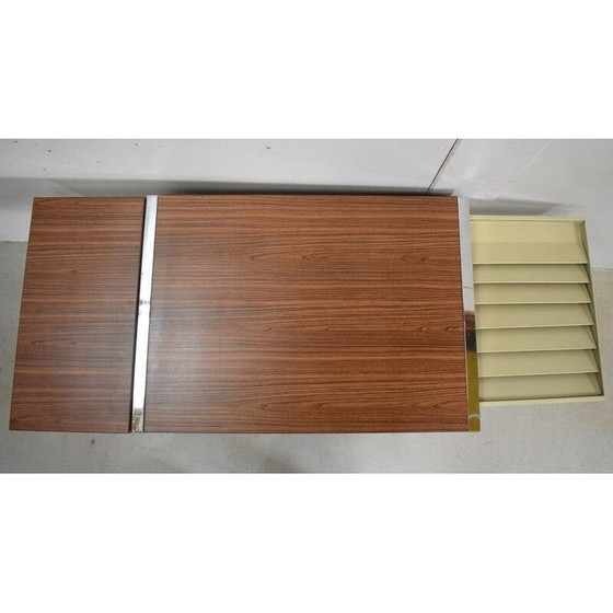 Image 1 of Scrivania vintage in metallo cromato e formica di Duo, 1970