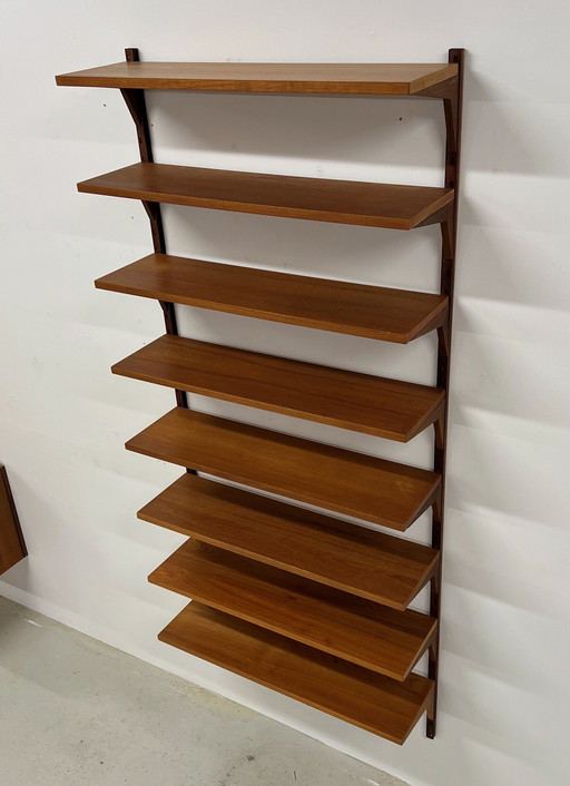 8 X Poul Cadovius Teak Shelves By Cado.