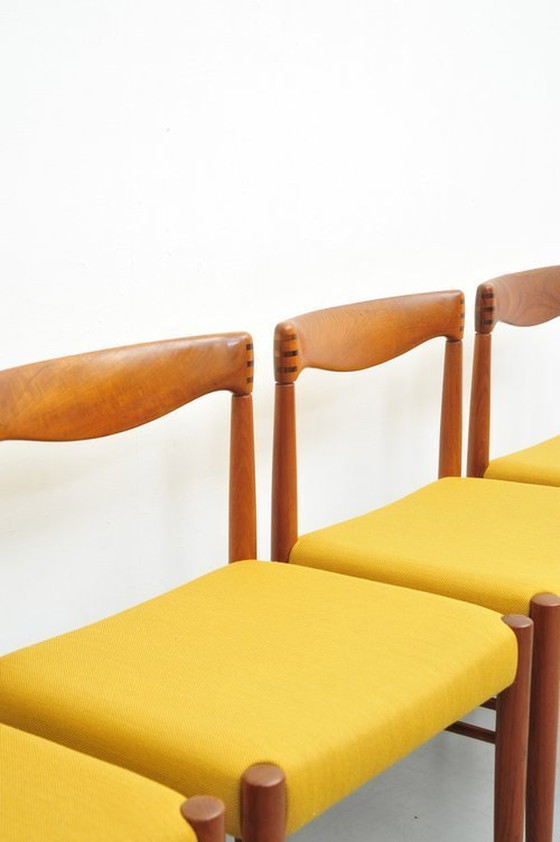 Image 1 of Henry Walter Klein dining chairs in teak 1960