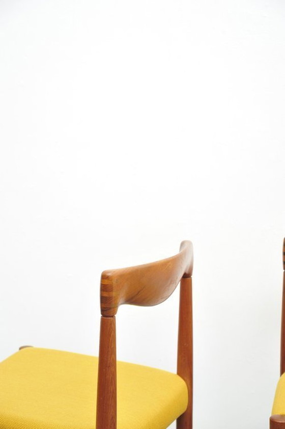 Image 1 of Henry Walter Klein dining chairs in teak 1960