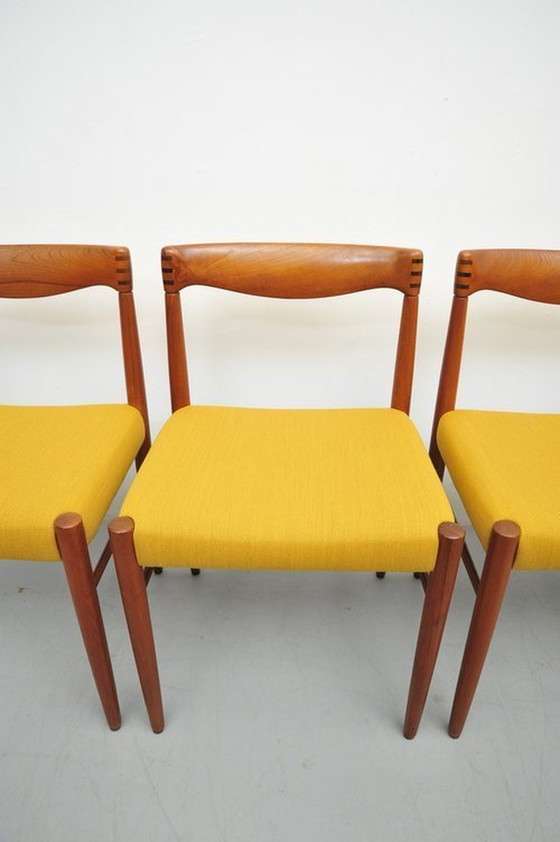 Image 1 of Henry Walter Klein dining chairs in teak 1960