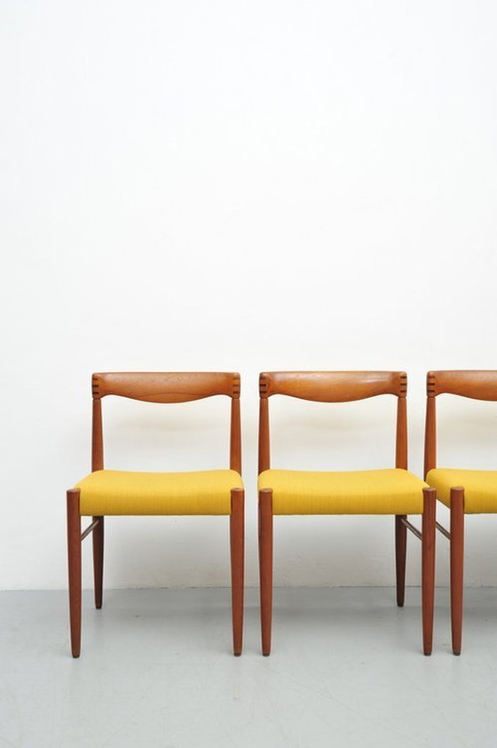 Image 1 of Henry Walter Klein dining chairs in teak 1960