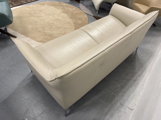 Image 1 of Leolux Mayon 3 Seater Sofa Bimardo Leather Pebble