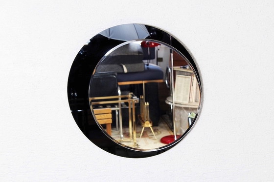 Image 1 of Free-form round mirror from the 80s/90s