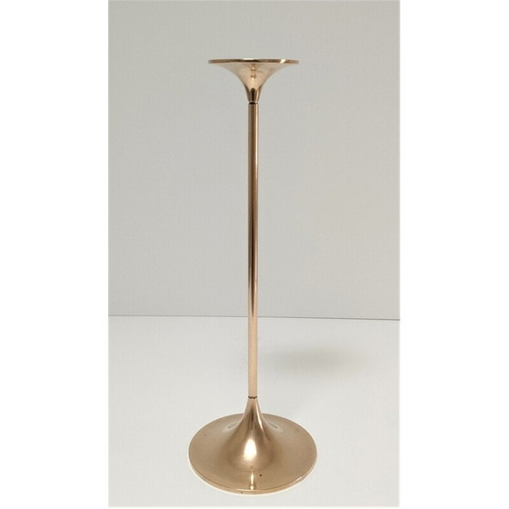 Image 1 of Vintage solid brass candlestick model Hi Fi by Max Bruël for Torben Orskov, Denmark 1970