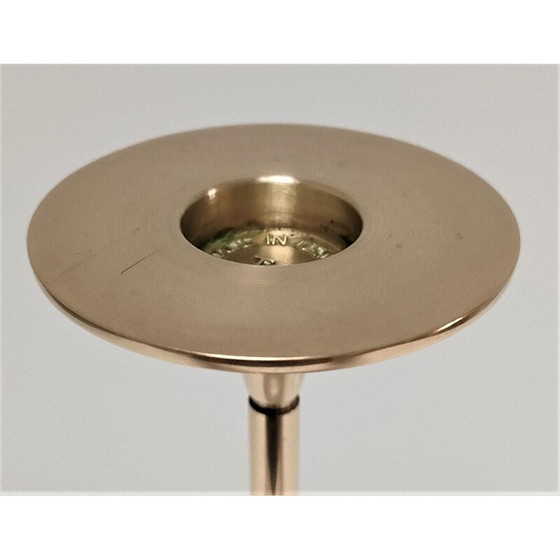 Image 1 of Vintage solid brass candlestick model Hi Fi by Max Bruël for Torben Orskov, Denmark 1970