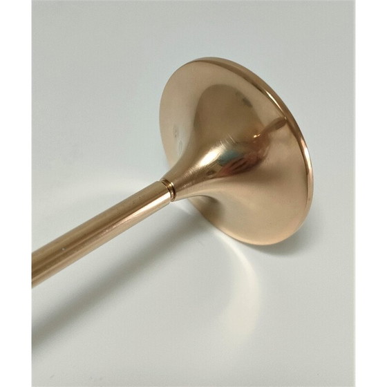 Image 1 of Vintage solid brass candlestick model Hi Fi by Max Bruël for Torben Orskov, Denmark 1970