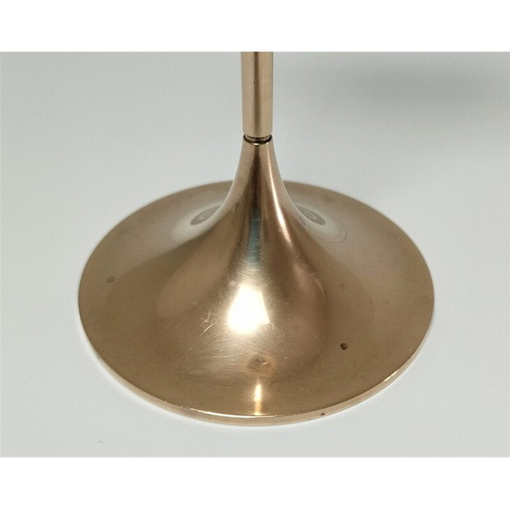 Image 1 of Vintage solid brass candlestick model Hi Fi by Max Bruël for Torben Orskov, Denmark 1970