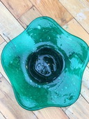 Max Verboeket Kristalunie Maastricht green bowl Antiqua glass