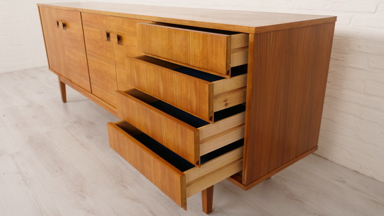 Image 1 of Vintage sideboard | Wooden handles | Walnut | 240 cm