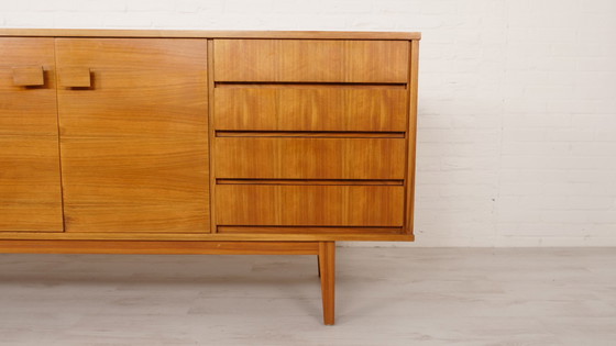 Image 1 of Vintage sideboard | Wooden handles | Walnut | 240 cm