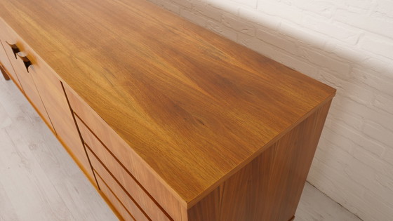 Image 1 of Vintage sideboard | Wooden handles | Walnut | 240 cm