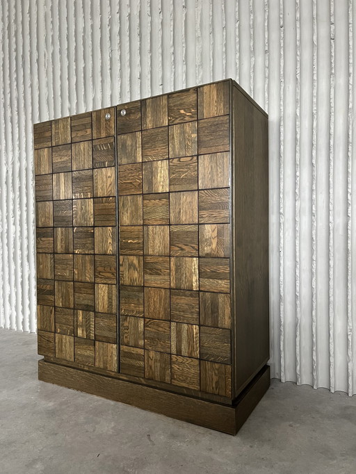 Brutalist liquor cabinet