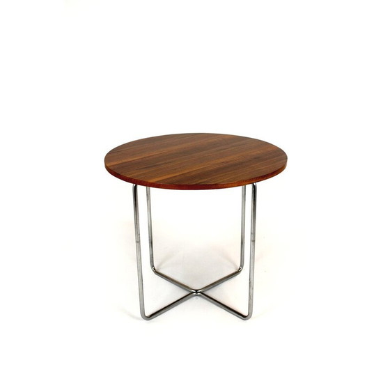 Image 1 of Vintage Bauhaus tubular steel and wood dining set by Mart Stam, Czechoslovakia 1930s