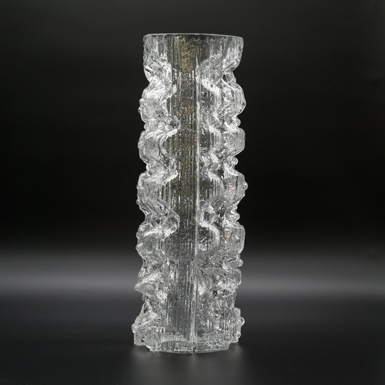 Image 1 of Rosenthal Martin Freyer Abstract Brutalist Op Art Glass Vase