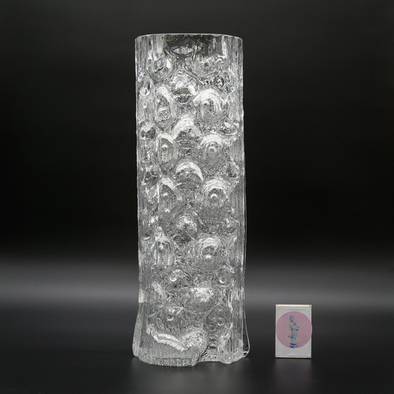 Image 1 of Rosenthal Martin Freyer Abstract Brutalist Op Art Glass Vase