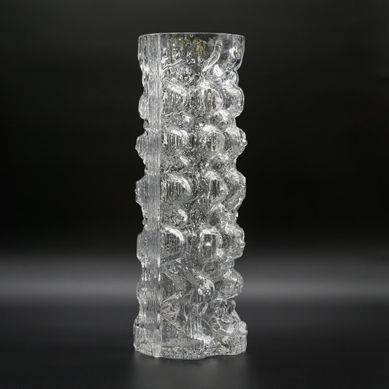 Image 1 of Rosenthal Martin Freyer Abstract Brutalist Op Art Glass Vase