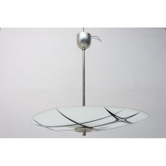 Image 1 of Lampada a sospensione cromata vintage, Cecoslovacchia 1950-1960