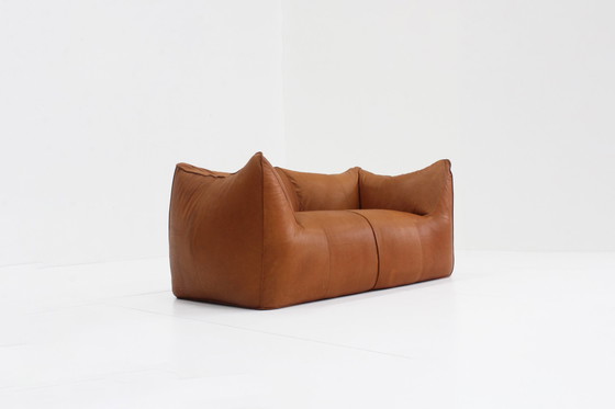 Image 1 of Cognac Leather Le Bamboole Sofa By Mario Bellini For B&B Italia, 1970s