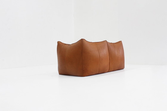 Image 1 of Cognac Leather Le Bamboole Sofa By Mario Bellini For B&B Italia, 1970s