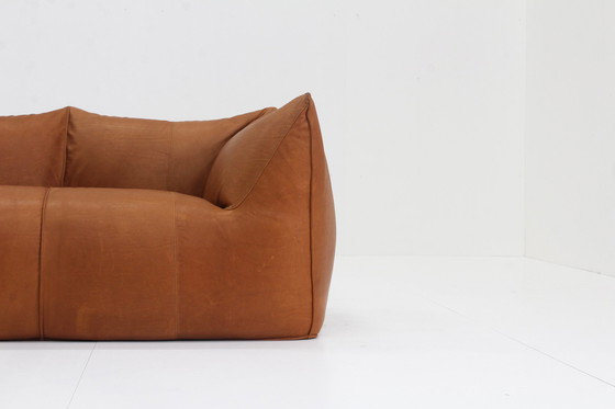 Image 1 of Cognac Leather Le Bamboole Sofa By Mario Bellini For B&B Italia, 1970s