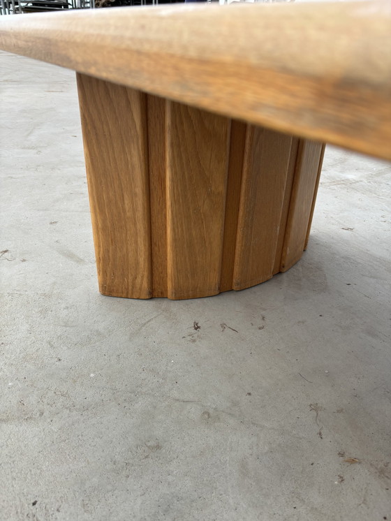 Image 1 of Midcentury Oak Salon Table