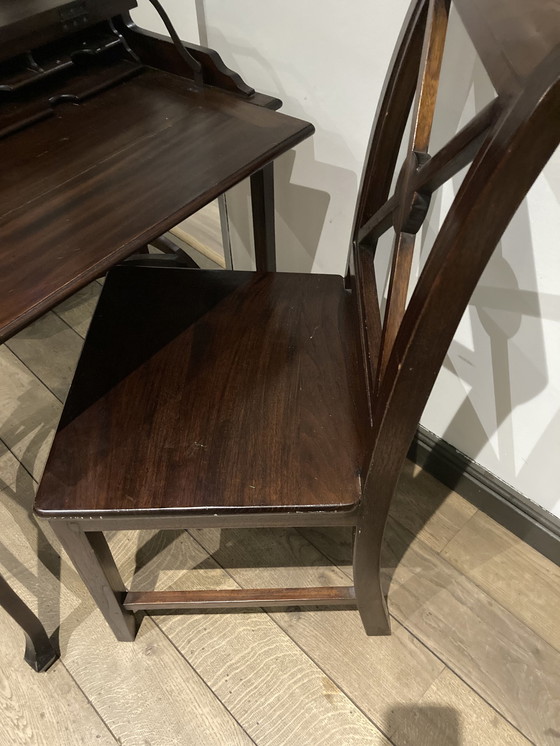 Image 1 of Bureau vintage avec chaise