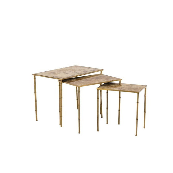 Image 1 of Vintage nesting tables by Maison Baguès, 1970