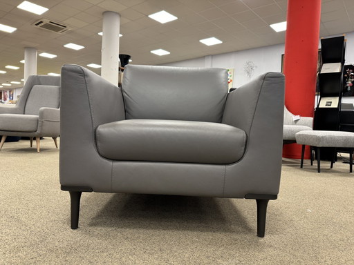 Leolux Evidence Brisa armchair gray leather