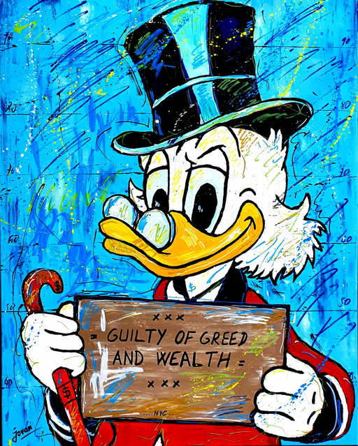 Uncle Scrooge, Guilty of greed and wealth