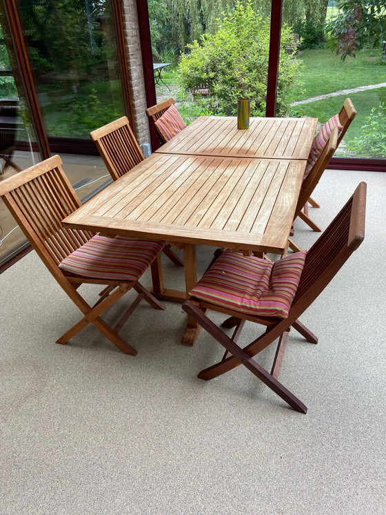 Image 1 of Garden set teak wood