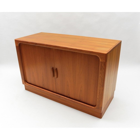 Image 1 of Vintage teak sideboard with sliding doors for Dyrlund, Denmark 1960