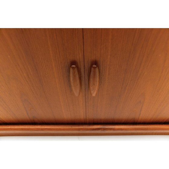 Image 1 of Vintage teak sideboard with sliding doors for Dyrlund, Denmark 1960
