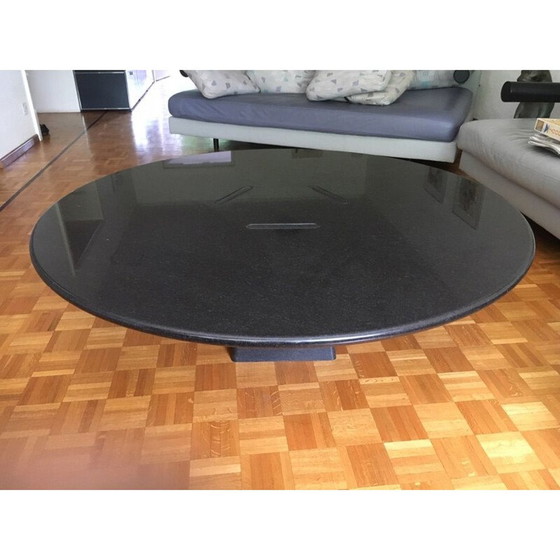 Image 1 of Vintage black marble "Asolo" coffee table by Angelo Mangiarotti for Skipper, Italy 1970