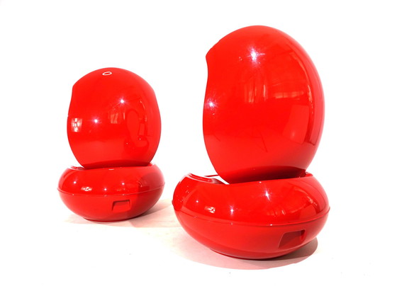 Image 1 of Set of 2 garden egg chairs by Peter Ghyczy for Reuter